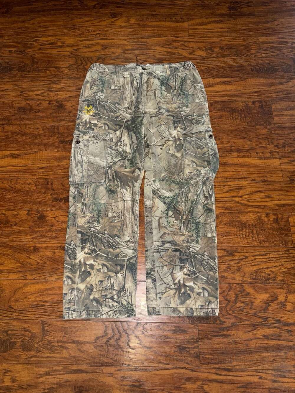 Realtree Cargo Pants Size Large Green Camo Hunting Outdoors